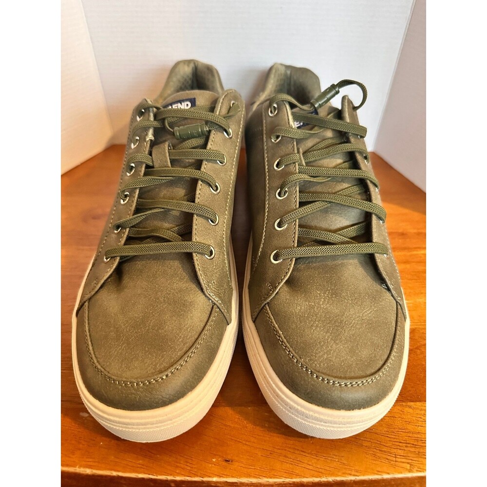 Men’s Lands End Sneakers, Great Condition, Olive Green, Size 10D - Picture 2 of 8